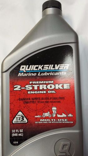 Mercury quicksilver 2 cycle 2 stroke premium outboard oil  gas/fuel mixture 32oz