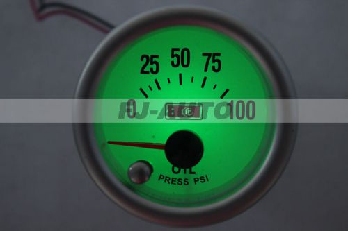 New  electrical oil pressure gauge for car motor w/sensor 2“52mm  7 colors