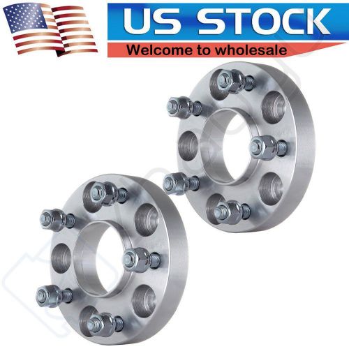 (2) 1&#034; inch hubcentric 5x4.75 wheel spacers adapters 70.5mm chevy gmc pontiac