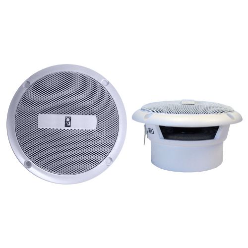 Polyplanar ma3013w poly-planar white 3&#034; flush mount speakers (pair)