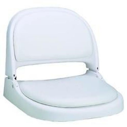 Attwood 70121014 proform fold down boat seat - white frame / vinyl marine lc