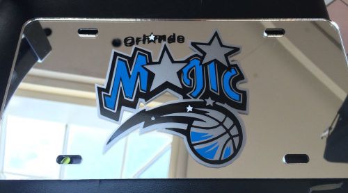 Nba - acrylic orlando magic license plate