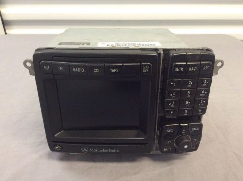 2000-02 mercedes-benz s, cl class gps navigation display radio cd player