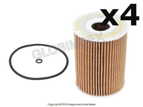 Mercedes w164 (2007+) oil filter kit set of 4 mahle-knecht +1 year warranty