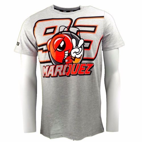 Marc marquez 93 mm93 tshirt gray official motogp cotton short sleeve free ship