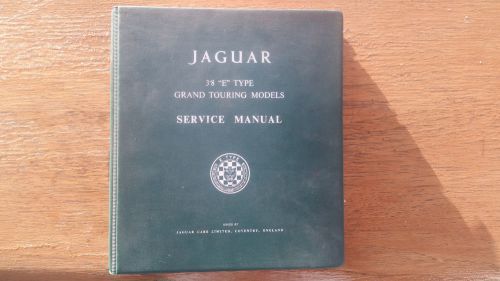 Jaguar 3.8 &#034;e&#034; type grand touring models service manual