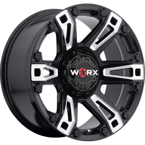 20x9 black milled worx beast 803bm 5x5 &amp; 5x5.5 -12 wheels 35x12.5x20 tires