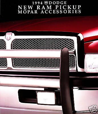 1994 dodge ram pickup factory accessories brochure