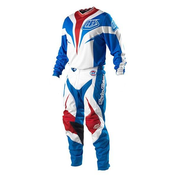  troy lee designs 2013 gp mirage jersey and pants combo - blue - closeout item