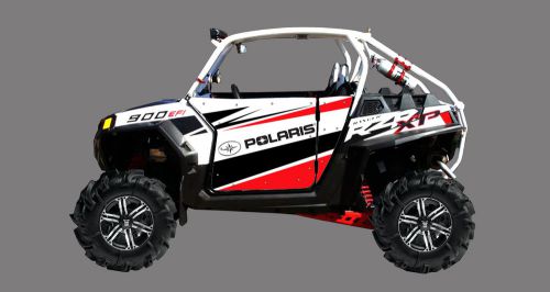 Racing decals graphics kit 2011+ polaris ranger rzr900 900xp 900 pro armor doors