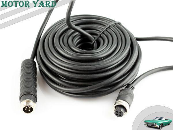 10 m meters 4 pin connecter video & power shield av cable for truck bus camera