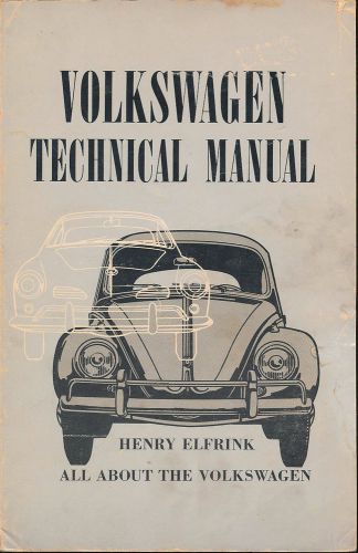 Volkswagen technical manual vtg bug vw car repair part mechanic henry elfrink 64