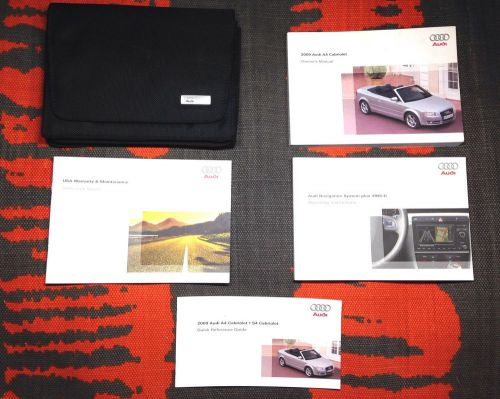2009 audi a4 cabriolet convertible owners manual + navigation manual (buy oem)