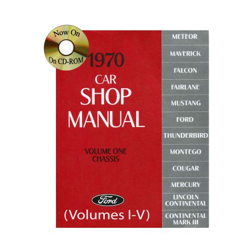 Mustang shop manual on cd 1970