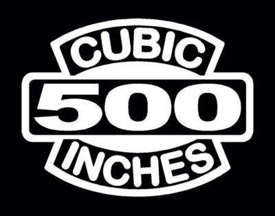 2 v8 500 cubic inches engine decal set 500 ci emblem stickers