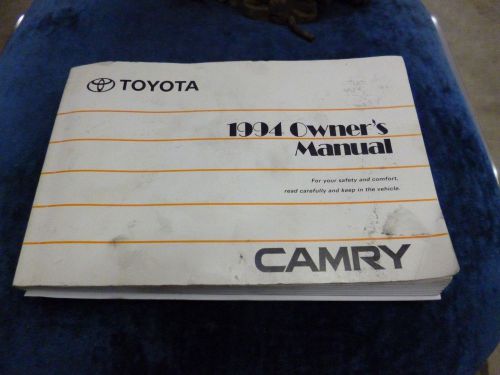 1994 94 toyota camry owners manual original used