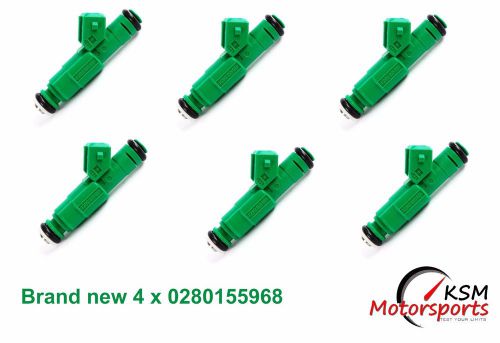6 x  0280155968 new green giant fuel injector 42 lb ford mustang 440cc v8 5.0 gt