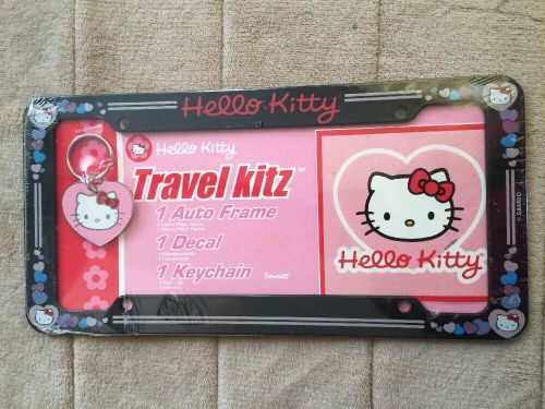 Hello kitty license plate frame travel kitz # 6022