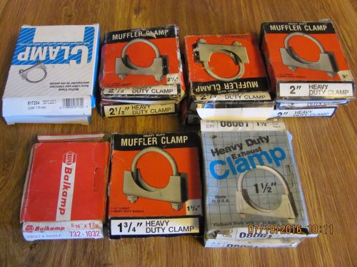 Muffler clamps new assortment of 13 total
