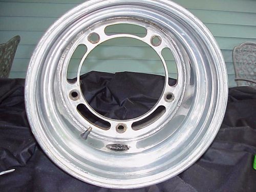 Real xl 15 x 12&#034; aluminum wide 5 wheel 5&#034; offset u10 imca late model mudbog