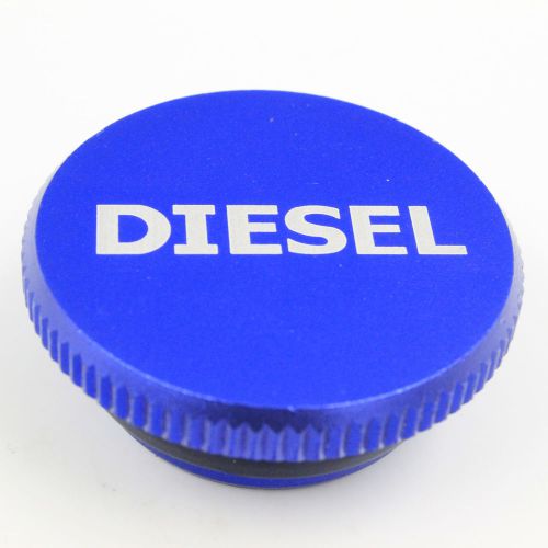 Blue diesel billet aluminum fuel cap magnetic for 2013-2016 dodge ram
