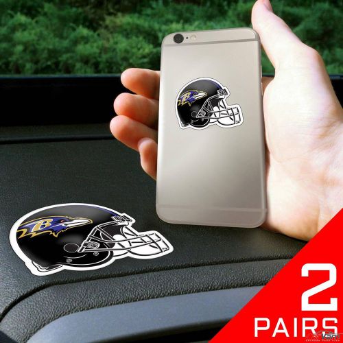 Fanmats - 2 pairs of nfl baltimore ravens dashboard phone grips 13135