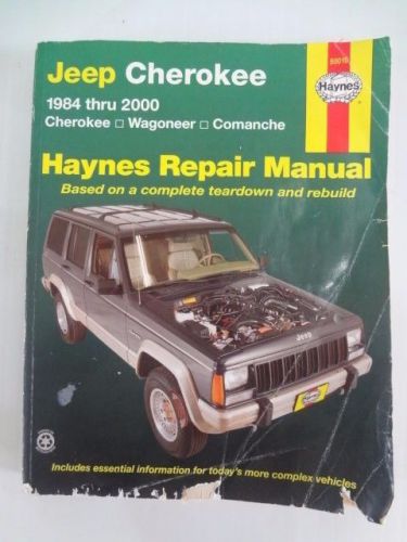Repair manual haynes 50010 fits 84-01 jeep cherokee/wagoneer/comanche