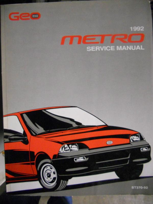 1992 geo metro factory service manual bk-112