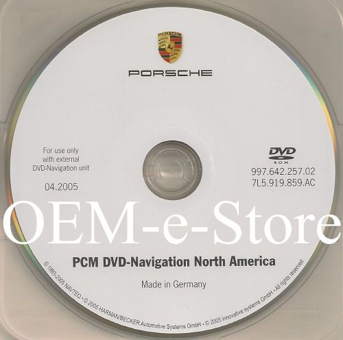 2005 2006 porsche boxster cayman &amp; s coupe pcm navigation dvd map disc v 04.2005