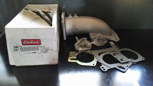 Edelbrock 3847 ultra low profile throttle body adapter intake elbow