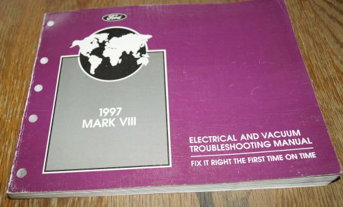 1997 lincoln mark viii 8 factory wiring diagrams service manual oem book 37509
