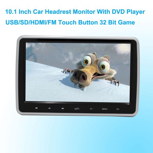 Car dvd player headrest monitor 10.1 inch lcd monitor headrest dvd player  1pcs