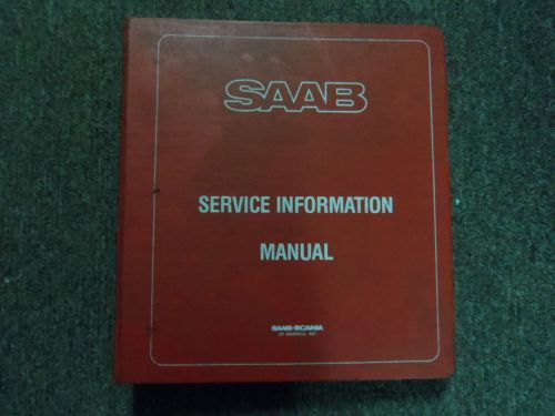 1983 1984 saab 99 900 m84 service information supplement no.4 manual binder edi