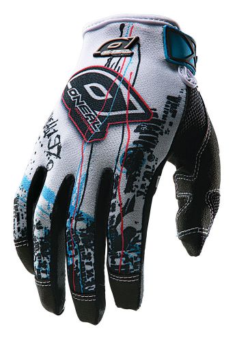 O&#039;neal jump 2014 acid mx/offroad gloves white/black/blue