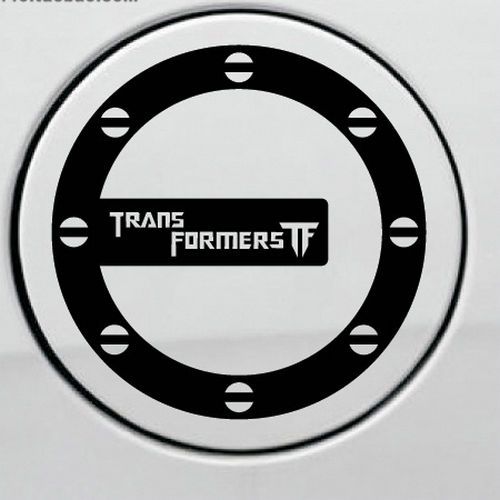4.5&#034; transformer vinyl decal for car fuel window bumper sticker (writing)