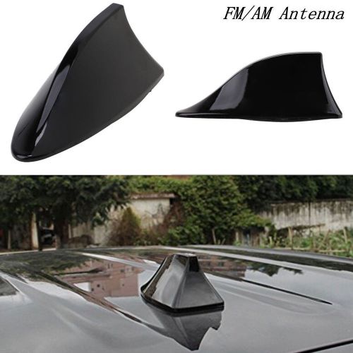Black universal auto car roof radio am/fm signal shark fin style aerial antenna