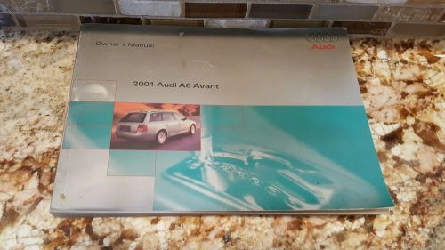 2001 audi a6 avant wagon quattro factory owner&#039;s owners user manual