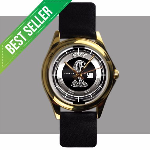 Hot new ford shelby gt 500 silver emblem exclusive design casual wristwatches