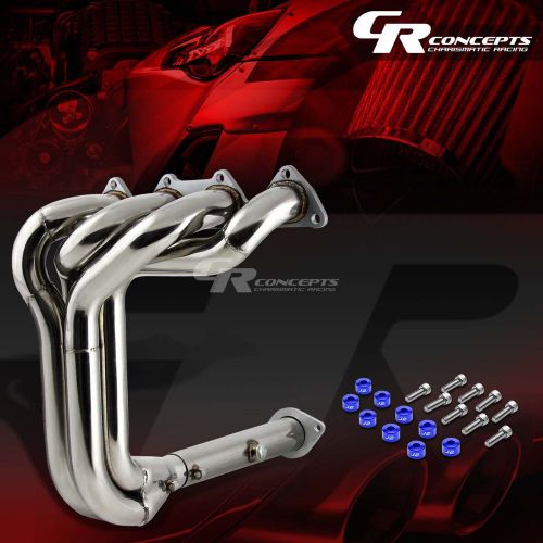 J2 for b-series exhaust manifold 4-1 tri-y header+blue washer cup bolt kit