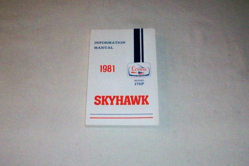 cessna information manual 1981 skyhawk  model 172 p 