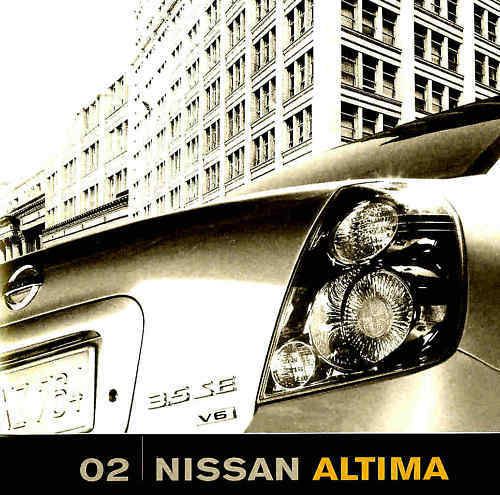 2002 nissan altima factory brochure -altima 2.5s-altima 2.5sl-altima 3.5se