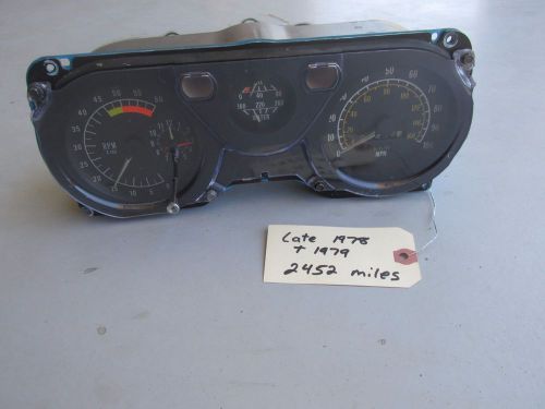 1978-79 firebird/trans am instrument gauge cluster 6000 rpm tach 100 mph sped #2