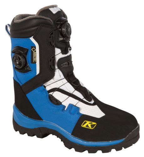 Mens klim adrenaline gtx boa blue snowmobile atv winter boots goretex thinsulate