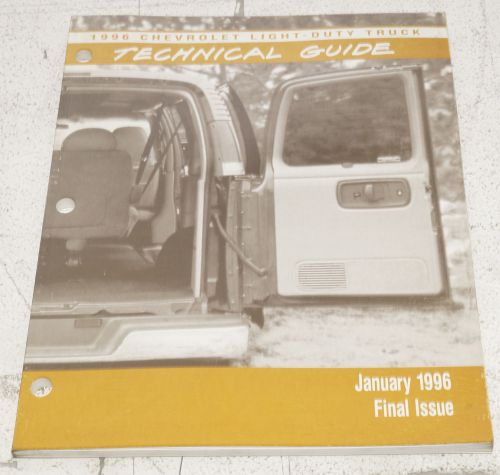 1996 chevy light duty truck technical guide january 1996 final issue