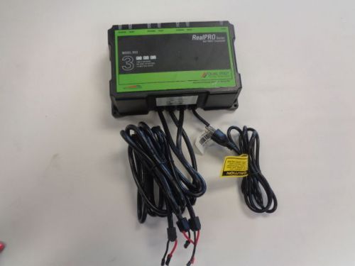 Realpro series triple battery charger rs3 12v 18 amp marine boat