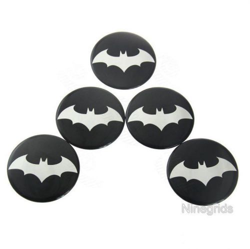 Knight batman decal car wheel center cap hub 5pcs sticker cover tire emblem 50mm