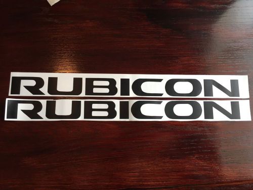 Jeep rubicon hood decals