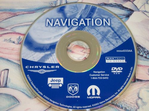 2002-2005 chrysler dodge jeep navigation dvd/disk p/n 05064033aa