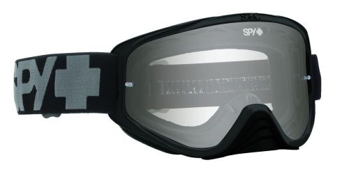 Spy woot motocross goggle  black sand frame w/ smoke lens