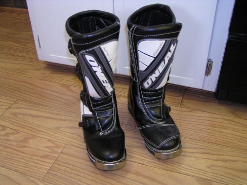 Oneal &#034;elements&#034; racing off road motorcycle boots, mens size 10